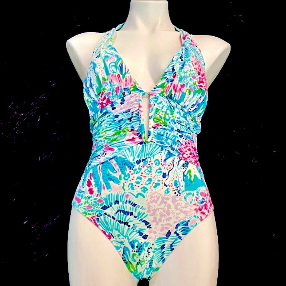 Lilly Pulitzer Lanai Halter Bathing Suit